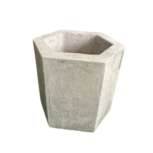 MATERO HEXAGONAL PULIDO GRIS 19X21