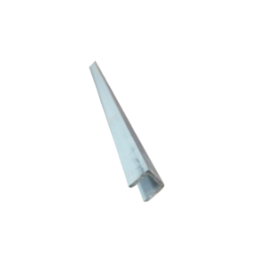 FARQUILLA LISTELO TIPO U 3/8 PLATA SATINADO ALUMIPLAST (3 MTS)