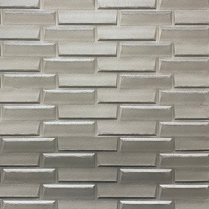 PANEL 3D LADRILLO PLATEADO 78X70CM (PZA)