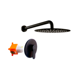 GRUPO DUCHA KD-01006 MB MONOMANDO NEGRO MATE OMEGA